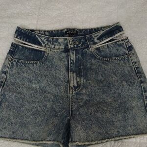 VENUS Blue Jean Shorts High-Waisted Vintage Style